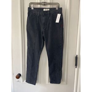 NWT urban outfitters BDG Dad slim tapered fit black denim jeans 29/30